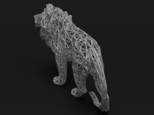low poly lion 3D Model