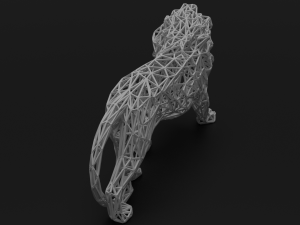 low poly lion 3D Model