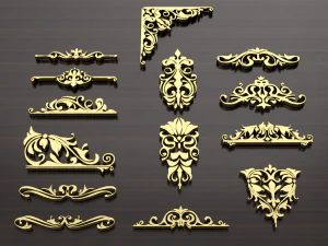 ornament collection 1 3D Model