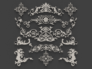 ornament collection 2 3D Model