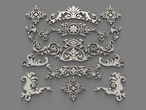 ornament collection 2 3D Model
