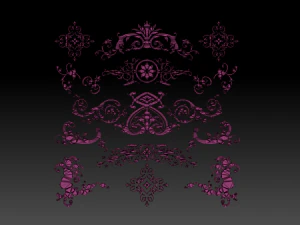 ornament collection 2 3D Model