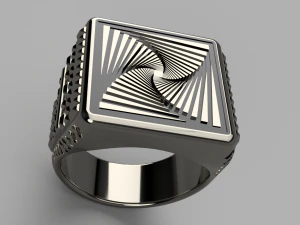 スパイラルリング 3Dモデル