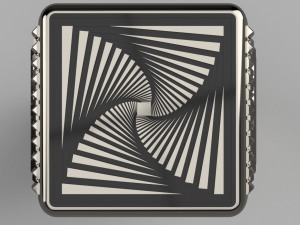 spiral ring Model 3D