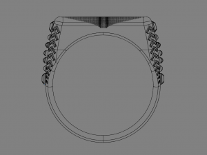 spiral ring Model 3D