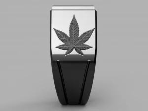 time to weed ring 3D Model