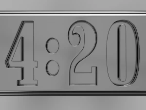 time to weed ring 3D Model