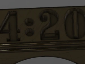 time to weed ring 3D Model