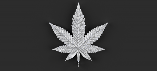 marijuana pendant 3D Print Model .c4d .max .obj .3ds .fbx .stl .blend 
