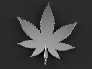 marijuana pendant 3D Print Model