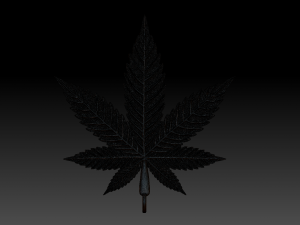 marijuana pendant 3D Print Model