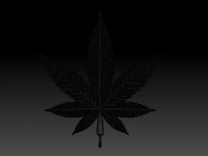 marijuana pendant 3D Print Model