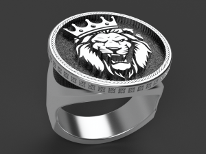 lion king ring 3D 프린트 모델