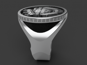 lion king ring Model Cetak 3D