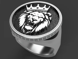 lion king ring 3D Print Model