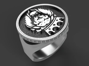 lion king ring 3D Print Model