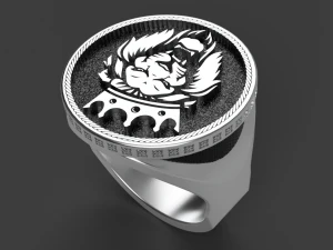 lion king ring 3D Print Model