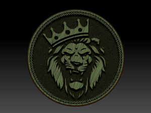lion king ring Model Cetak 3D