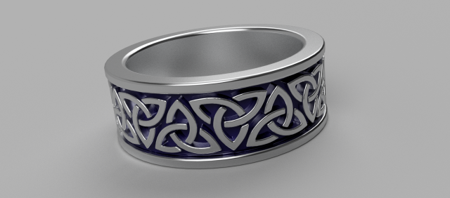celtic ring 3D 프린트 모델 .c4d .max .obj .3ds .fbx .stl .blend 