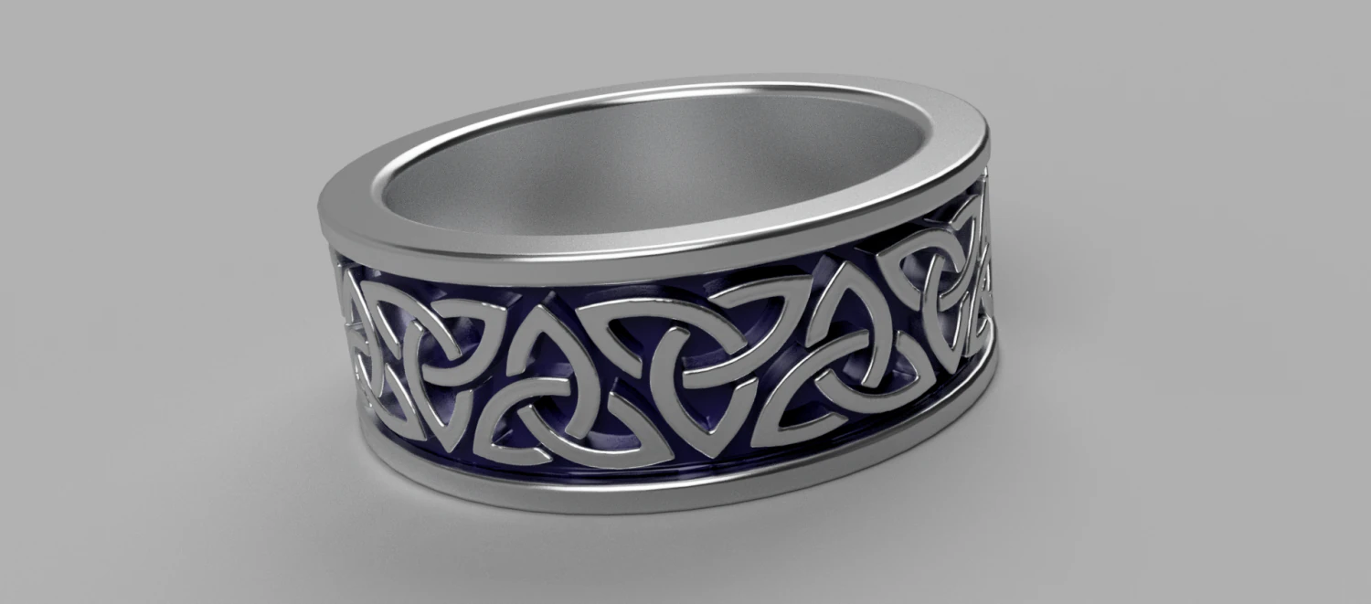 celtic ring 3D Print Model .c4d .max .obj .3ds .fbx .stl .blend 
