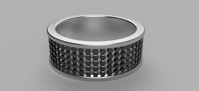 pattern ring 1 3D Print Model .c4d .max .obj .3ds .fbx .stl .blend 