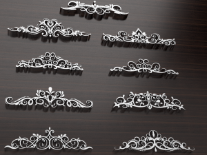 ornament collection 3 Model 3D