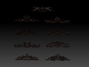 ornament collection 3 Model 3D