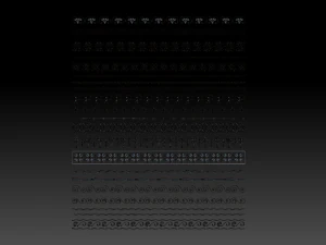 ornament collection 4 3D Model