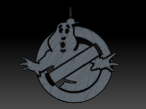 ghostbusters necklace 3D प्रिंट मॉडल