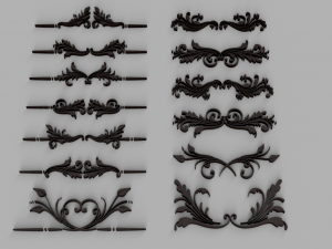 ornament collection 6 3D 모델