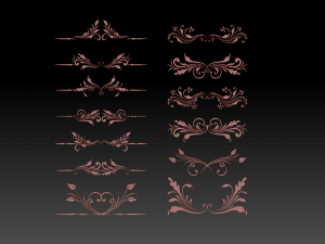 ornament collection 6 3D 모델