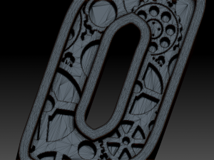 cyberpunk gears numbers 3D Model