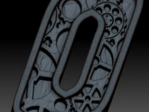 cyberpunk gears numbers 3D Model