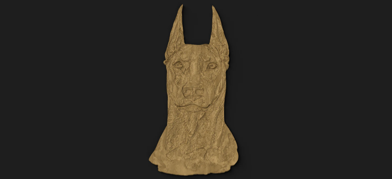 doberman cnc 3D Model .c4d .max .obj .3ds .fbx .stl .blend 