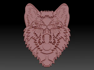wolf cnc or keychain 3D Print Model