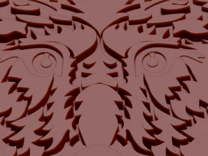 wolf cnc or keychain 3D Print Model