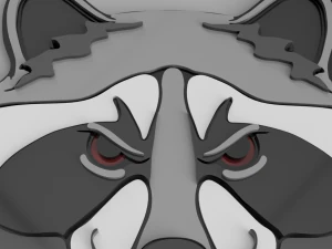 raccoon cnc and keychain 3D Print Model
