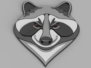 raccoon cnc and keychain 3D Print Model