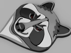 raccoon cnc and keychain 3D Print Model