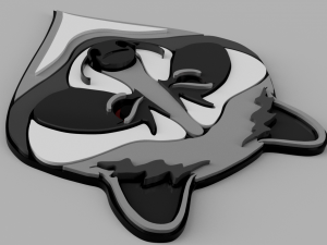 raccoon cnc and keychain Modèles 3D en vedette