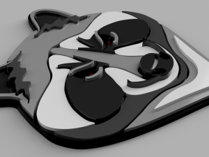 raccoon cnc and keychain Modèles 3D en vedette