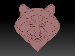 raccoon cnc and keychain Modèles 3D en vedette