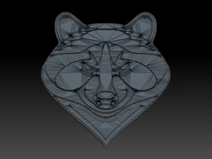raccoon cnc and keychain 3D Print Model