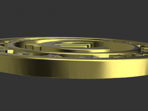 euro coin pendant or keychain Modelo de Impressão 3D