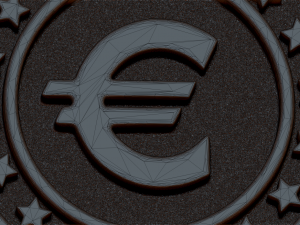 euro coin pendant or keychain Modelo de Impressão 3D