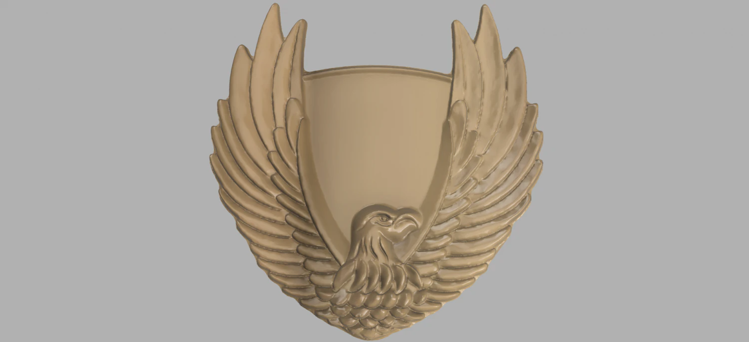 eagle cnc and keychain 3D Print Model .c4d .max .obj .3ds .fbx .stl .blend 