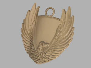 eagle cnc and keychain 3D Print Model