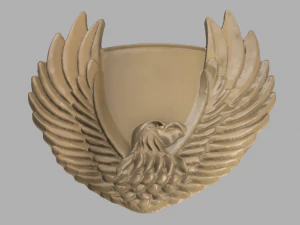eagle cnc and keychain 3D Print Model