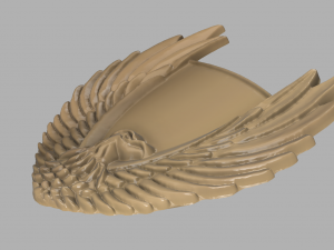 eagle cnc and keychain 3D-printmodel