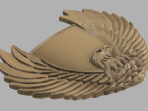 eagle cnc and keychain 3D-printmodel